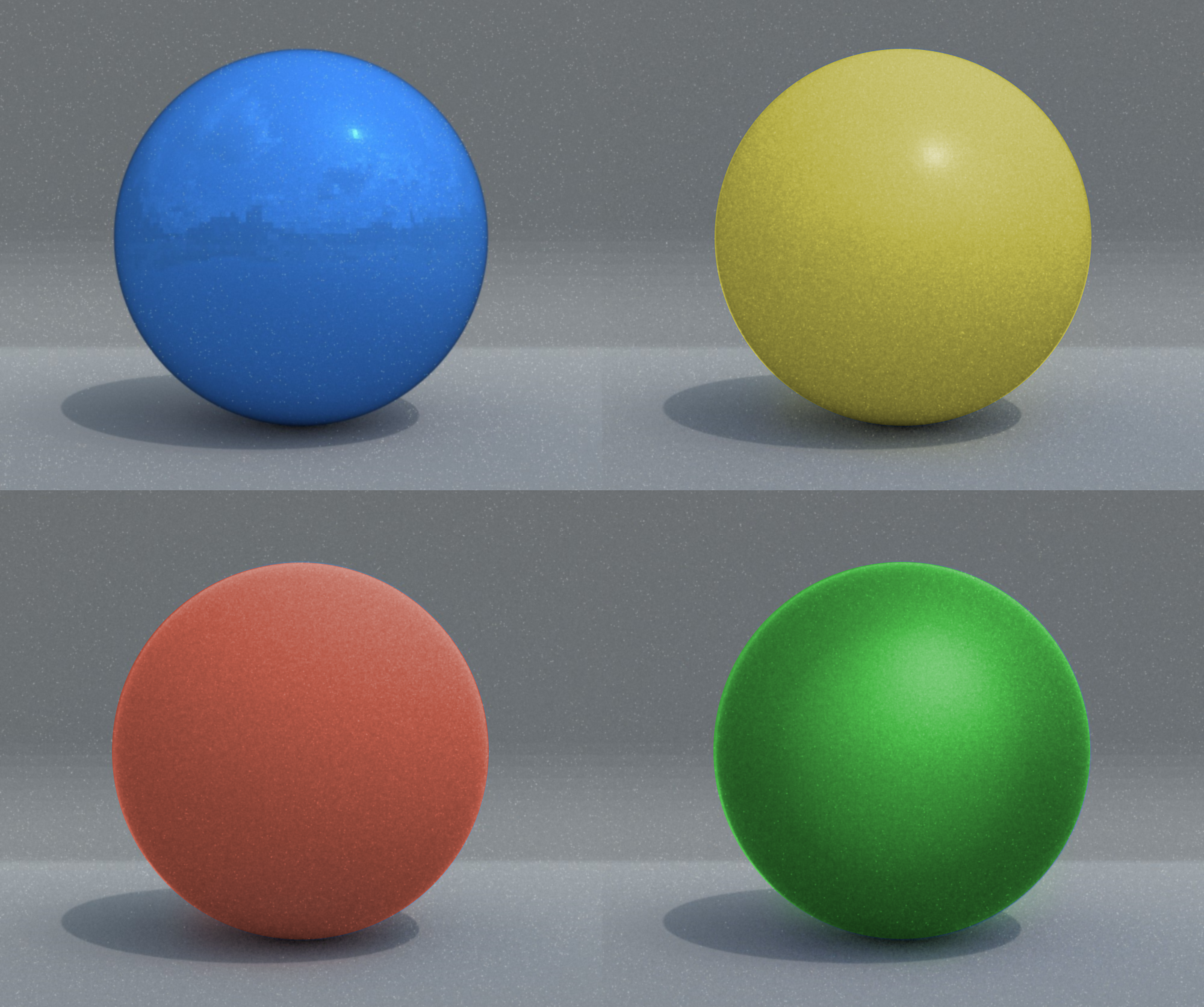 Microfacet BRDF materials